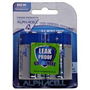 Alphacell Alkaline D-Cell Battery