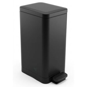 Waste Paper Pedal Bin Black